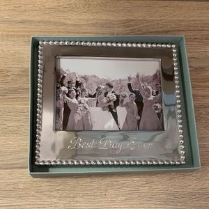 MARIPOSA Wedding “Best Day Ever” Silver Frame